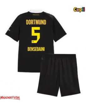 Borussia Dortmund Ramy Bensebaini #5 Echipament de Fotbal Replică 2026-27 Copii Deplasare (+ Șorturi)